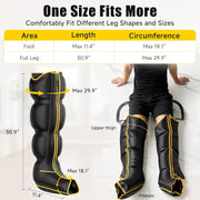 Air Compression Leg and Foot Massager with Multiple Modes and Adjustable Intensity