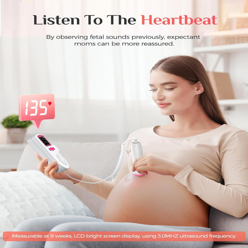 IMEX Dop-Tone II Fetal Doppler with Handheld Probe and Display Screen
