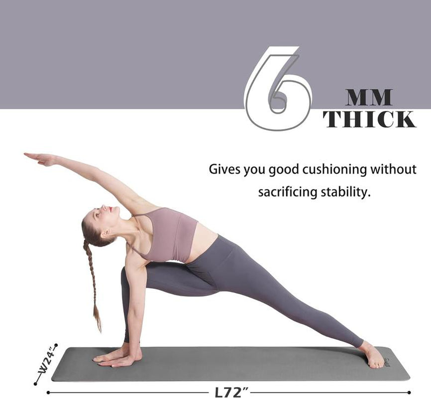 Non Slip Thick Fitness Mats with Storage Bag