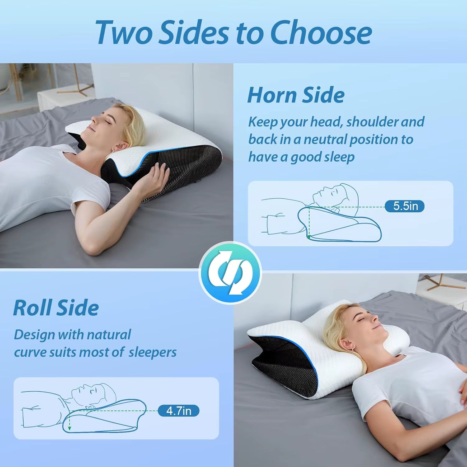 CloudCradle™ Ergonomic Snack Pillow – Sleep Sweet, Dream Deep