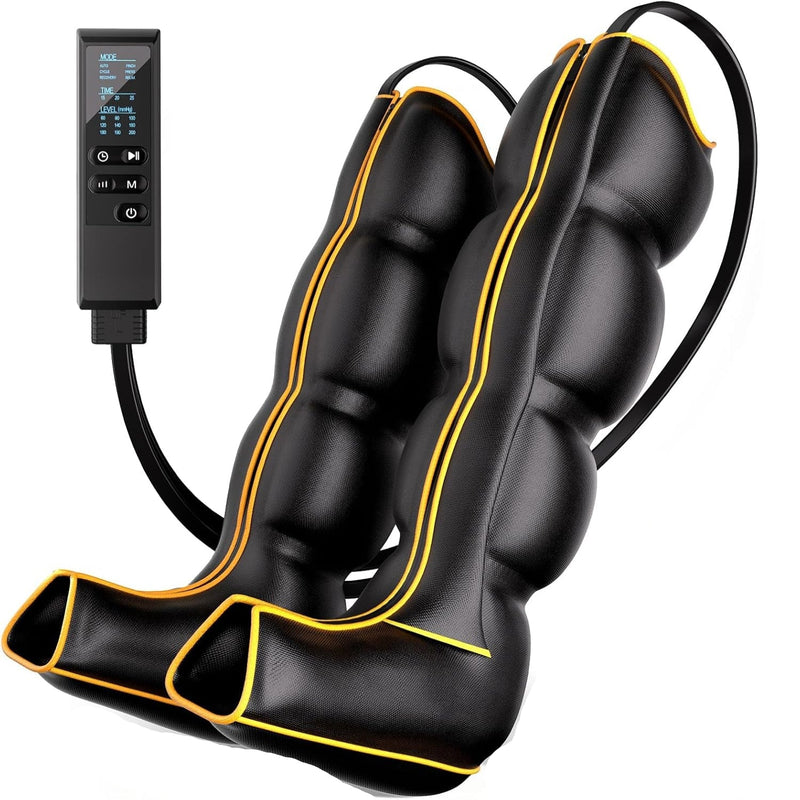 Air Compression Leg and Foot Massager with Multiple Modes and Adjustable Intensity