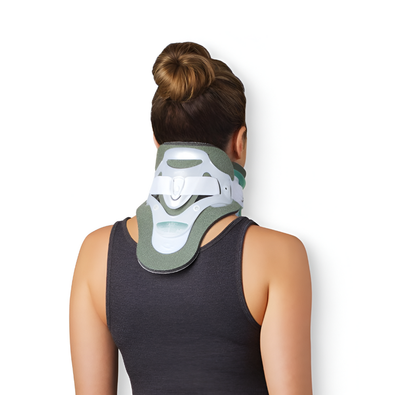 Adjustable Cervical Collar Neck Brace with Height Dial and Tracheal Access