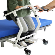 Stand Assist Transfer Chair with Wheels and Knee Support Pads