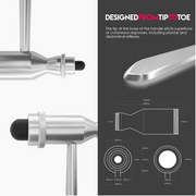 Tromner Neurological Reflex Hammer with Dual Rubber Head and Pointed Tip