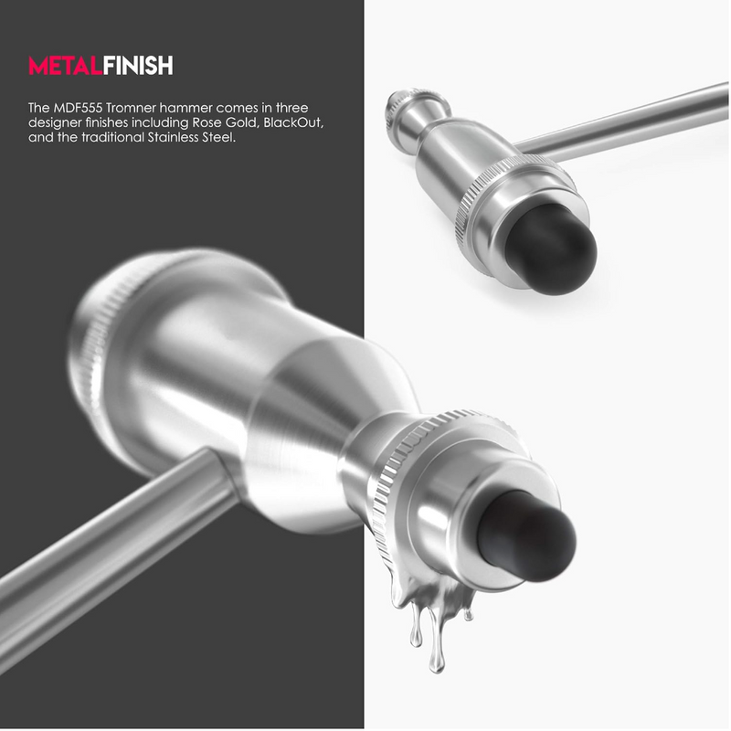 Tromner Neurological Reflex Hammer with Dual Rubber Head and Pointed Tip