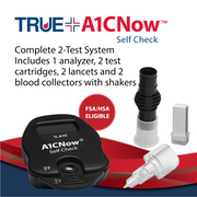 A1CNow Self Check At-Home A1C Test System REF 3070 – 4 Test Kit