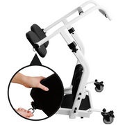 Stand Assist Transfer Chair with Wheels and Knee Support Pads